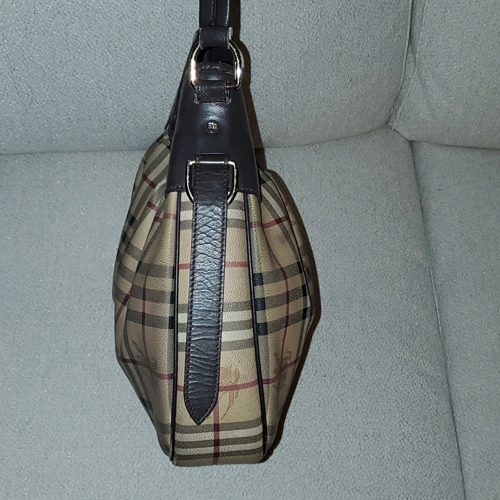 Burberry Large Haymarket Hobo Purse